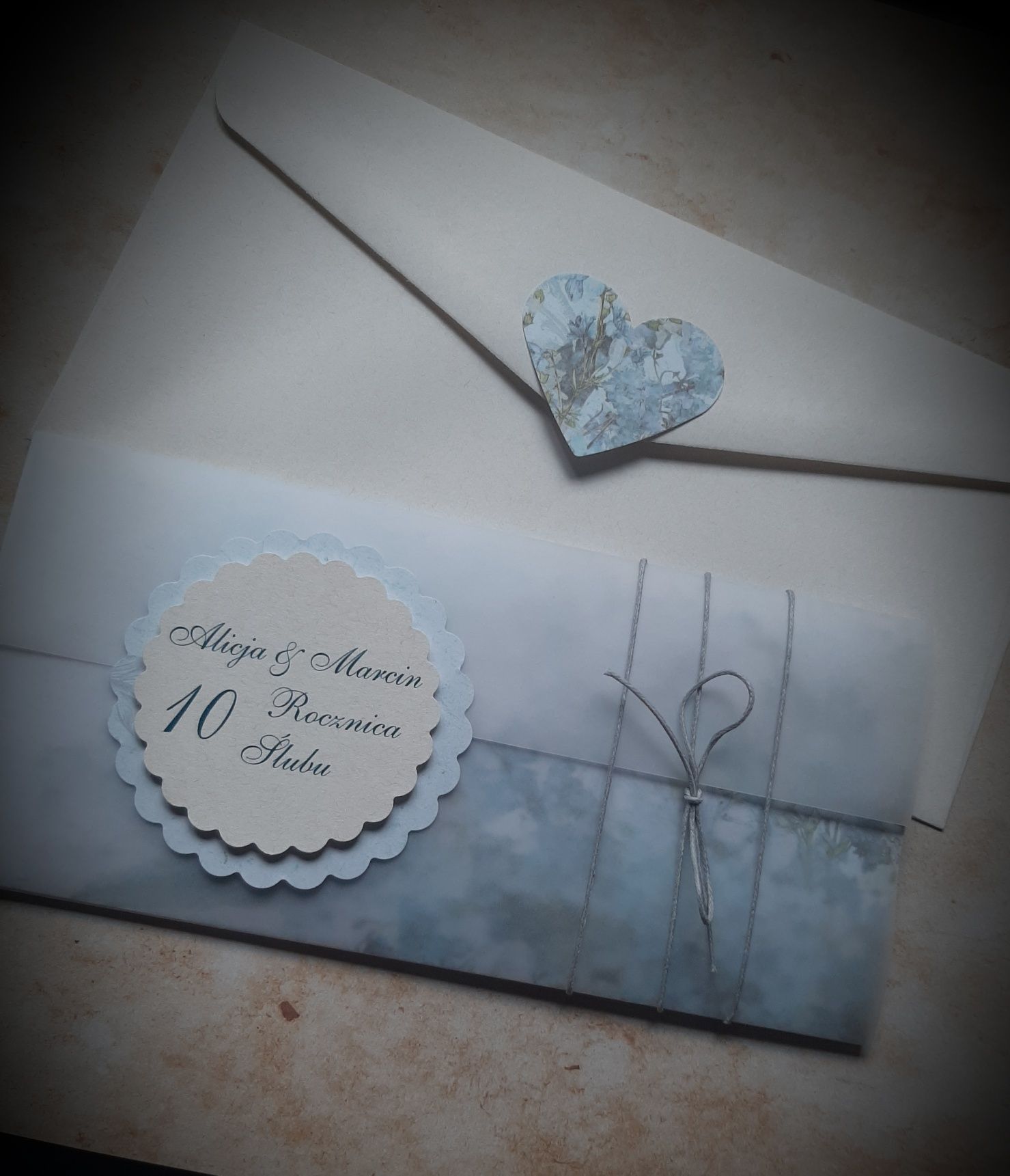 Kartka ślub, rocznica, ręcznie wykonana  personalizowana