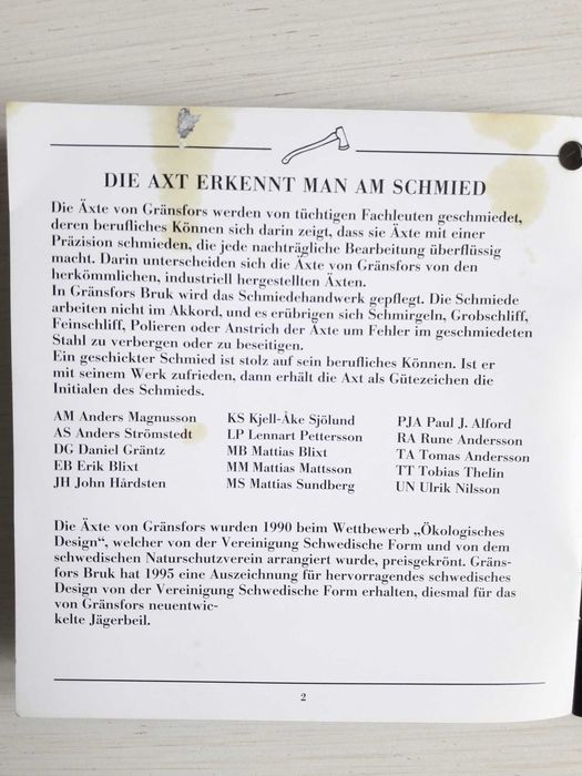 Топор колун Gransfors Bruk Small Splitting Axe 441