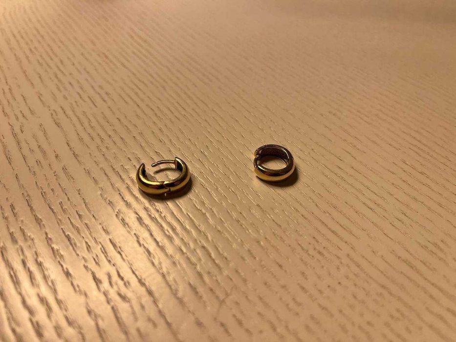 Сережки из желтого золота 14k [бренд loveyou]