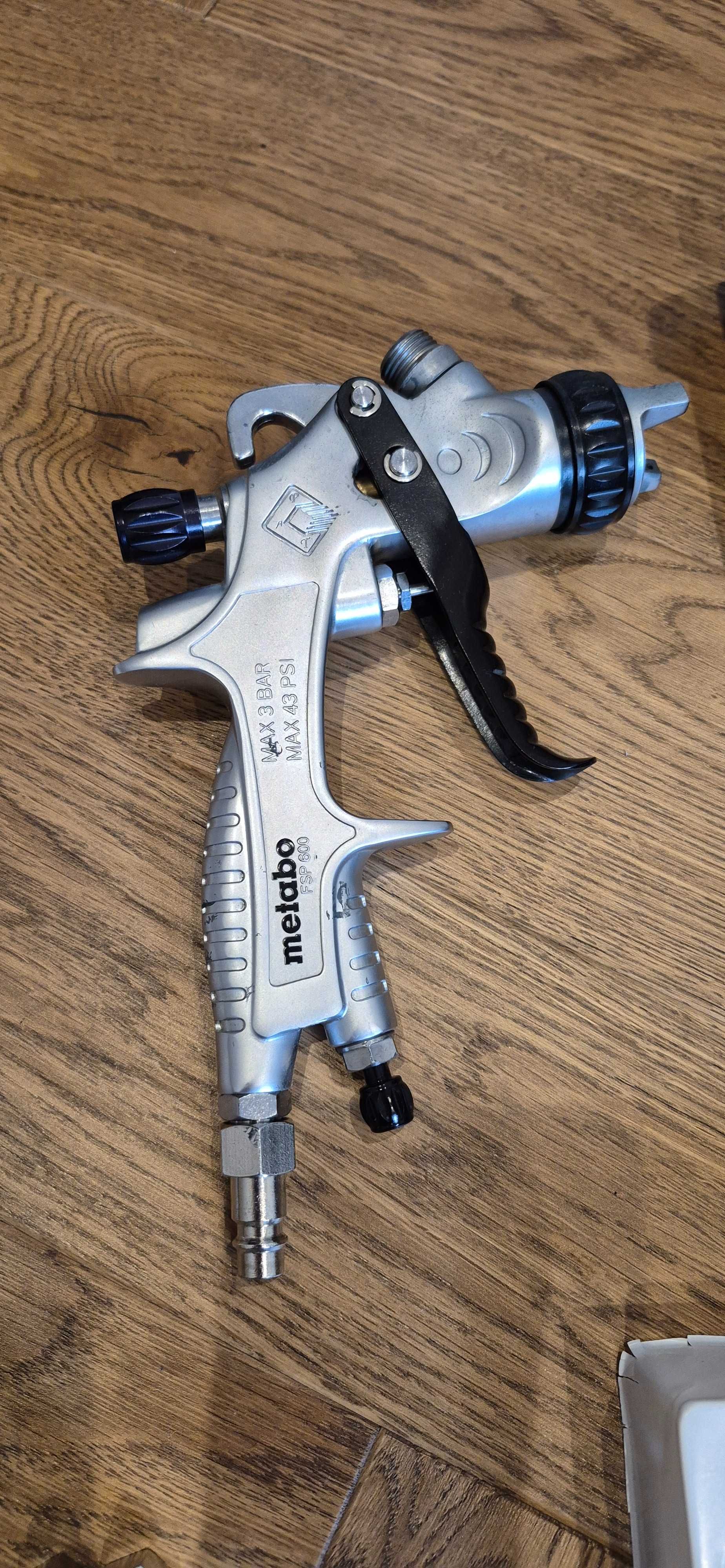 FSP 600 HVLP Pneumatyczny pistolet do malowania Metabo set oryginał