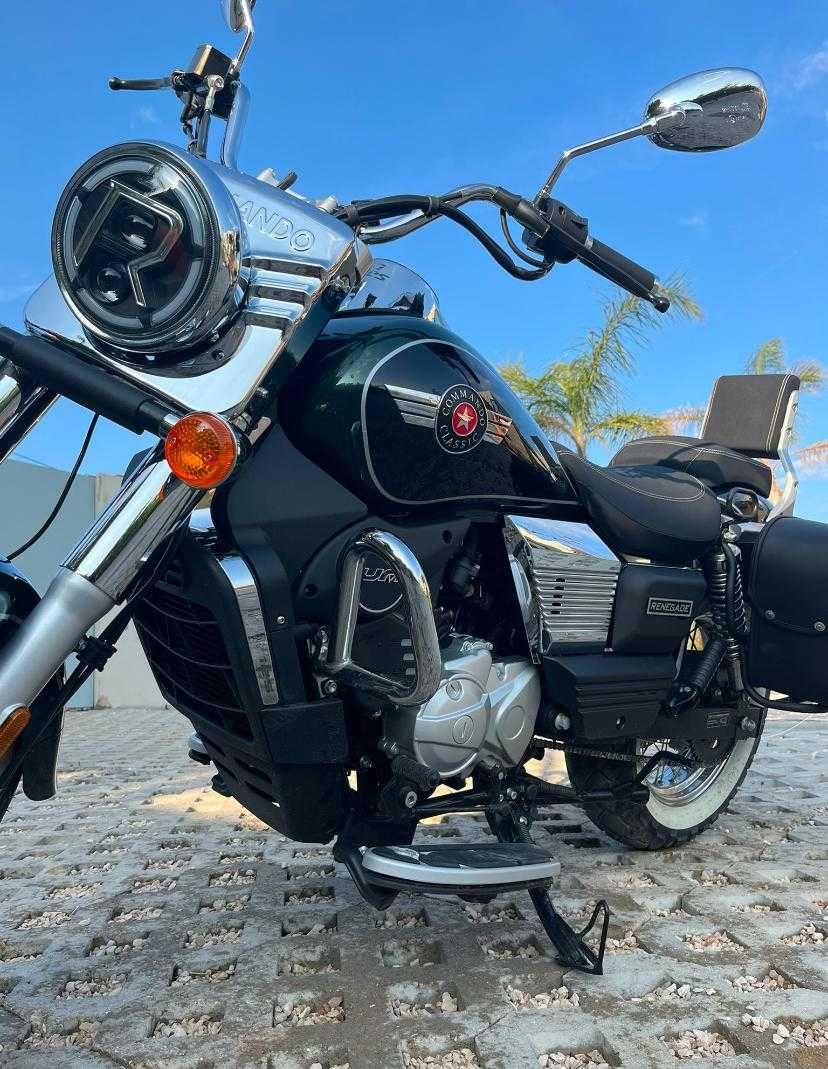 Mota 125cc Custom – UM Renegade Commando, como nova!