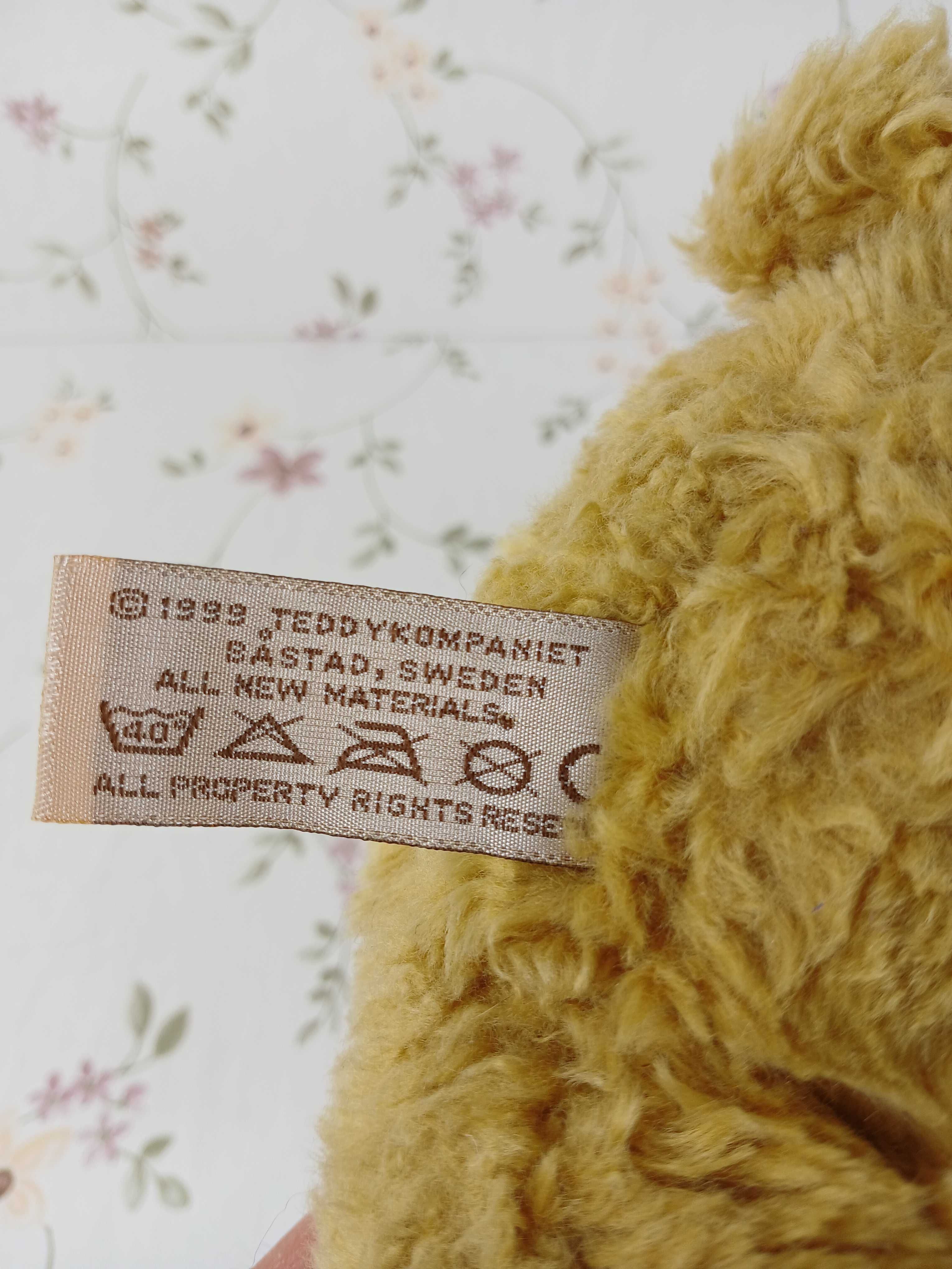 Miś pluszowy kolekcjonerski Lill Fabian Teddykompaniet Båstad 1999 SE