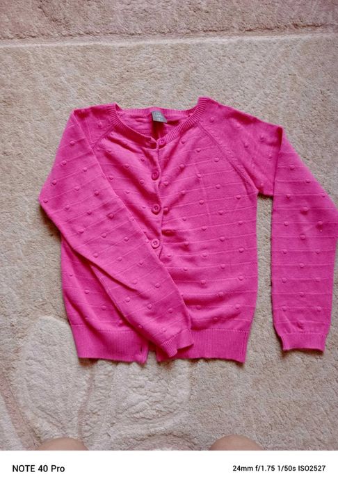 Sweter , sweterek różowy fuksja dla dzieczynki