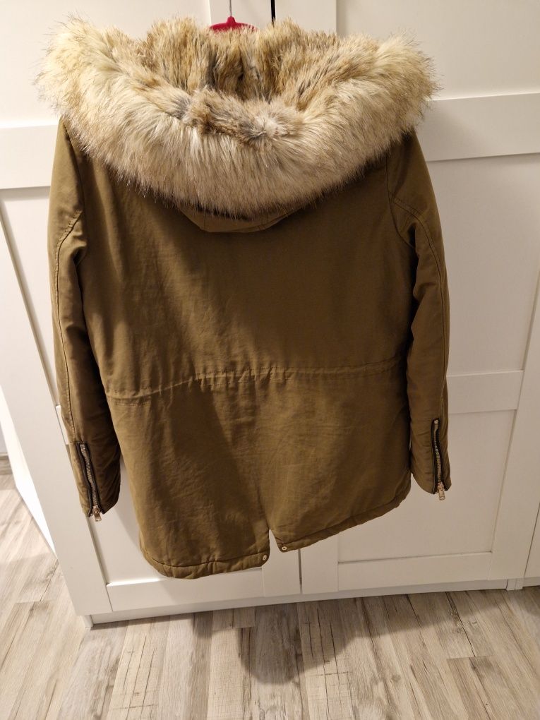 Parka Zara futro