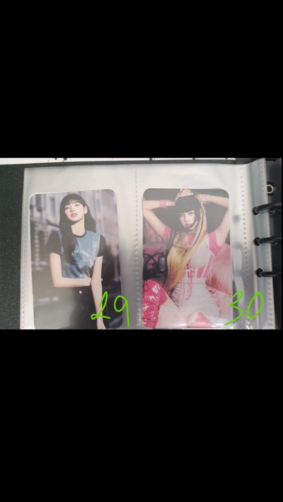 Cartas de Lisa de Black Pink