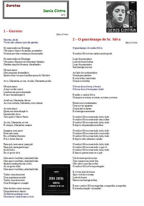 Denis Cintra	- - - - -	Garotas	- - - - -	Single