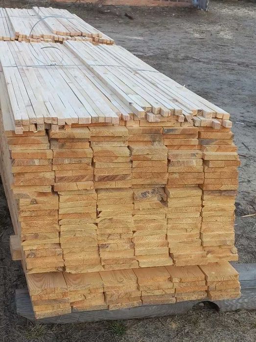 Пиломатеріали соснові, брус 130*30*4м (рейка, дошка)