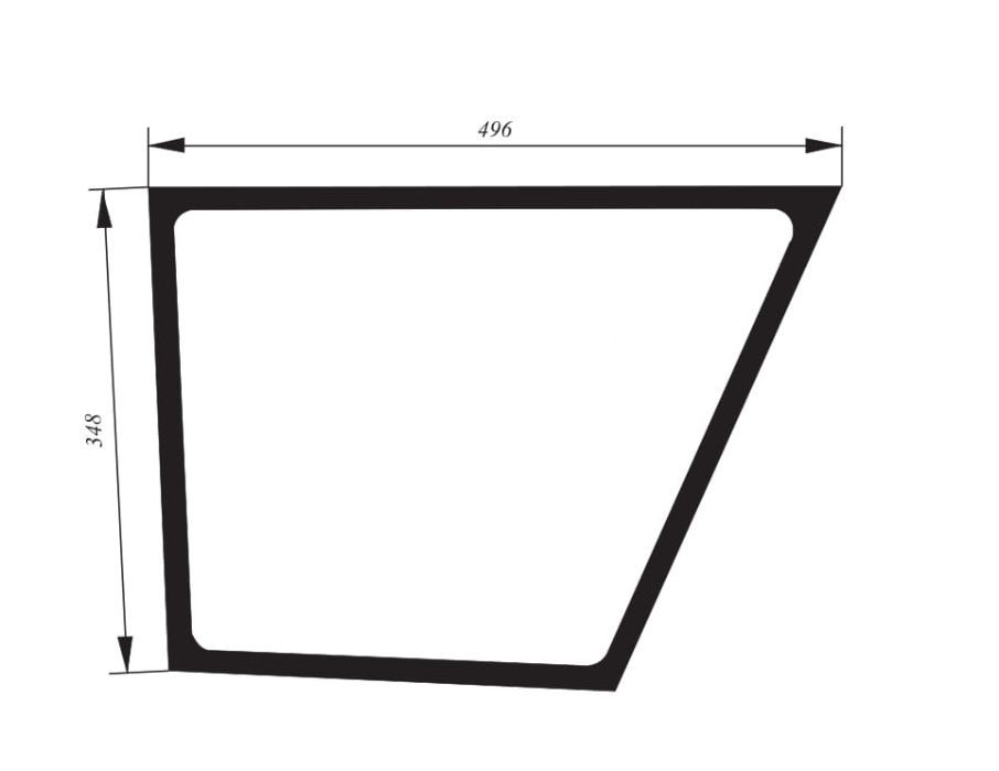 Szyba drzwi dolna lewa Valtra 8050 , 8150 , 8250 , 8350 , 8450 ACX547