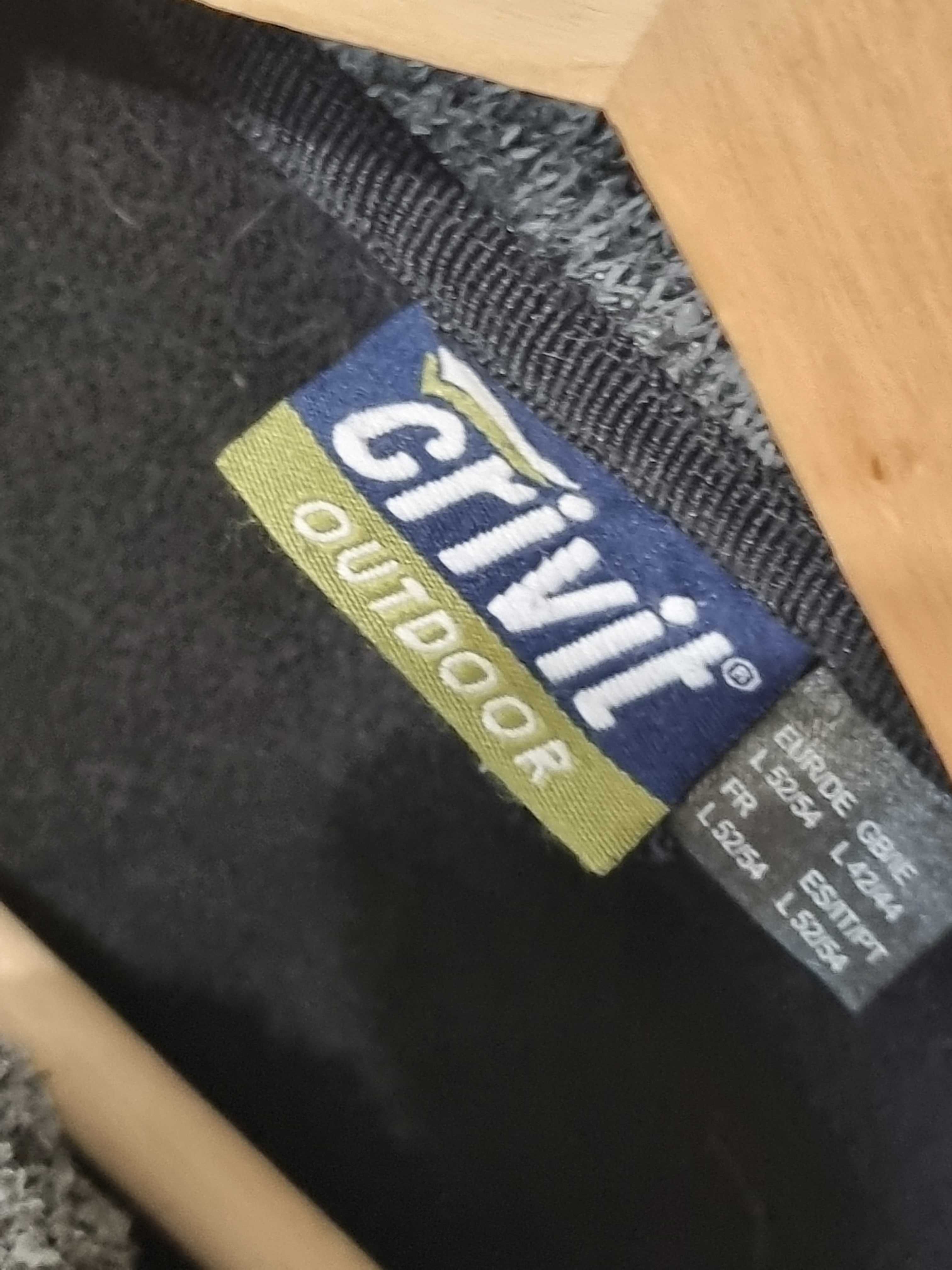 kurtka męska Crivit, softshell szara dzianina L-XL