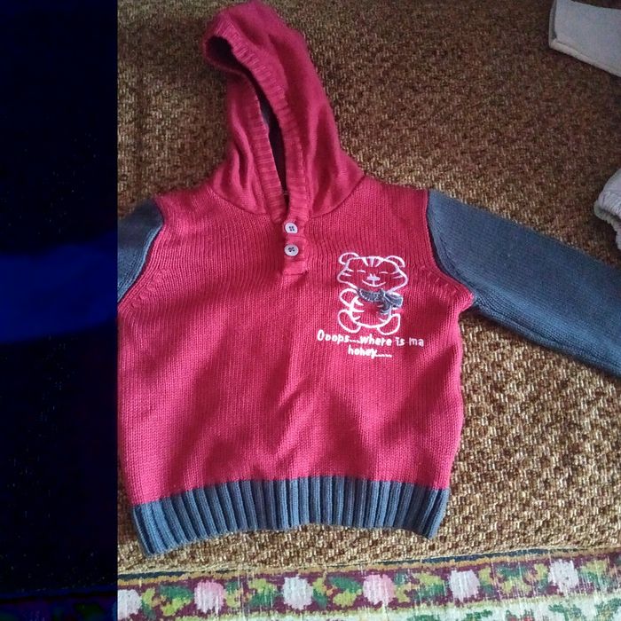 Свитер детский с капюшоном