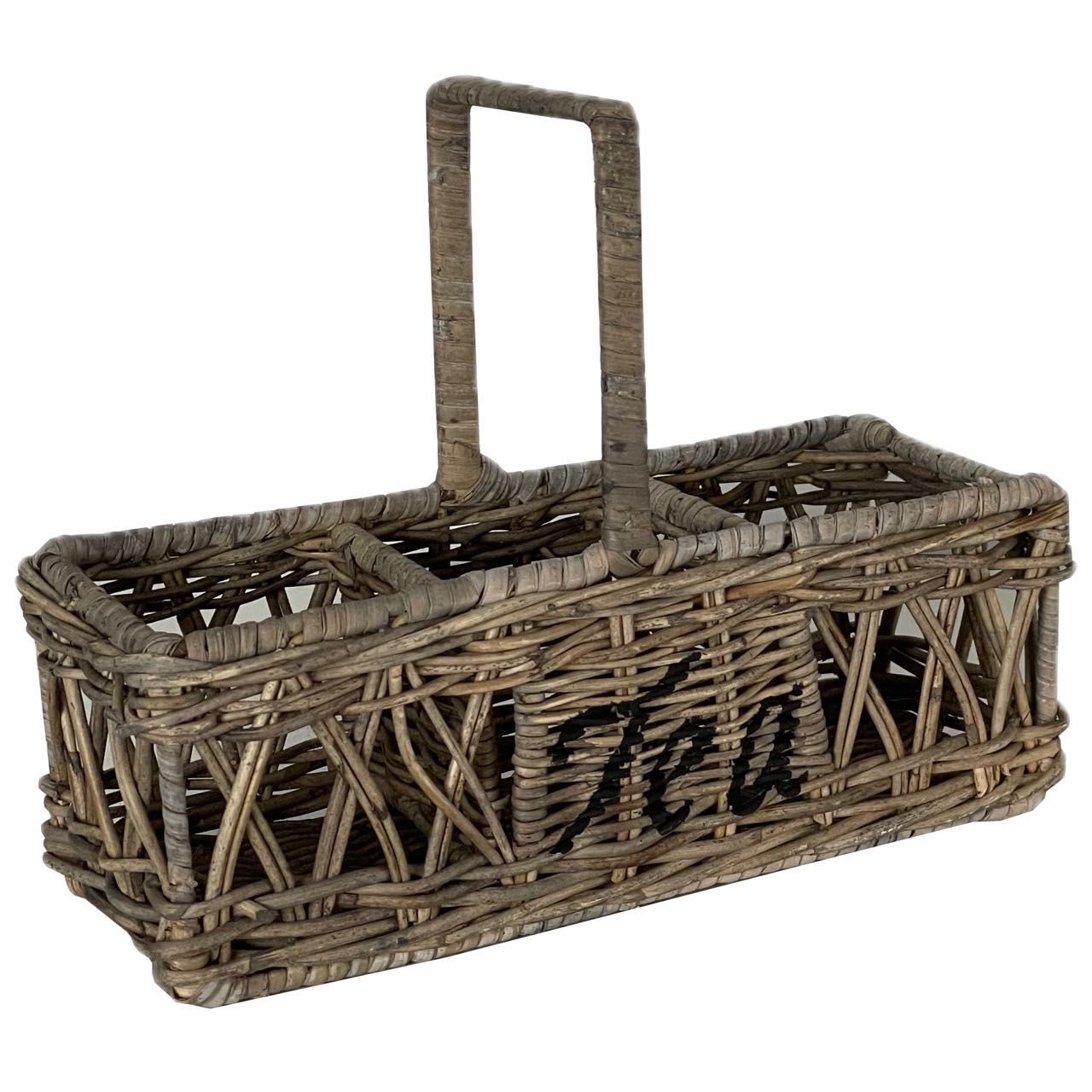 Pojemnik koszyk na HERBATĘ 25x11x19 cm z rattanu naturalny RATTAN