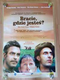 Plakat filmowy BRACIE, GDZIE JESTEŚ?/George Clooney/Oryginał z 2001 r.