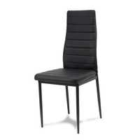 Krzesło EKOSKÓRA H704B czarne eko czarne nogi do salonu kuchni jadalni