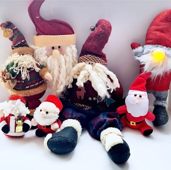 М'які різдвяні Санта Клауси.Різдвяний Санта