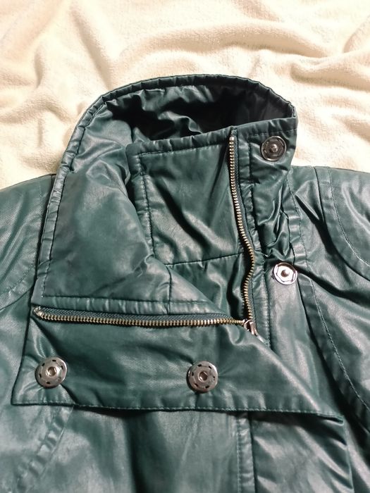 XS/S ramoneska a'la skóra kurtka ocieplana przejściowa jesienna okazja