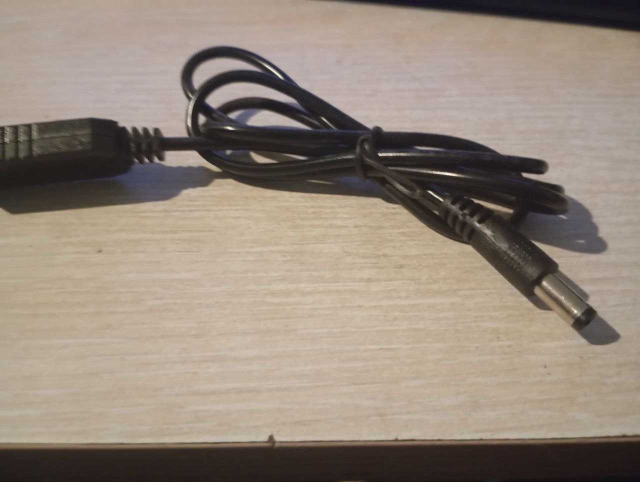 Кабель для роутера USB-DC 5V на 12V без світла від павербанка