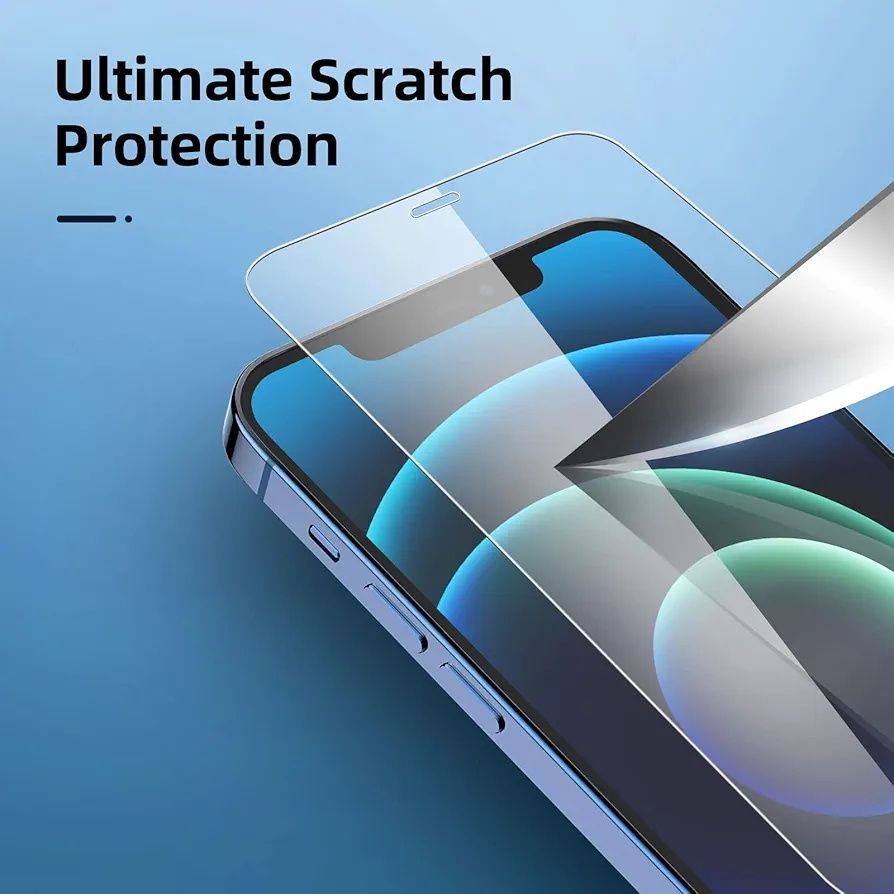 Szkło hartowane iPhone 12 2sz na wyświetlacz 2szt na aparat New'c B982