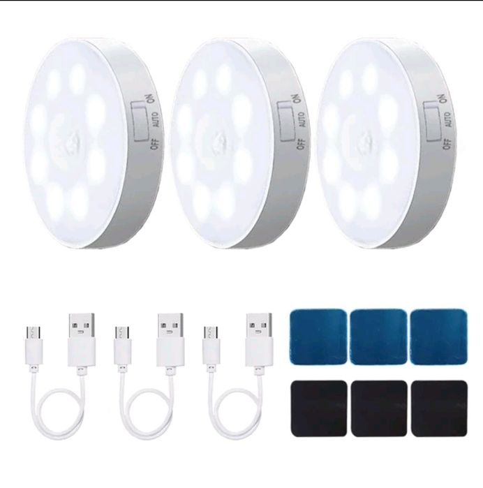 РОЗПРОДАЖ!!! Акумуляторний світильник з датчиком руху, USB - зарядка