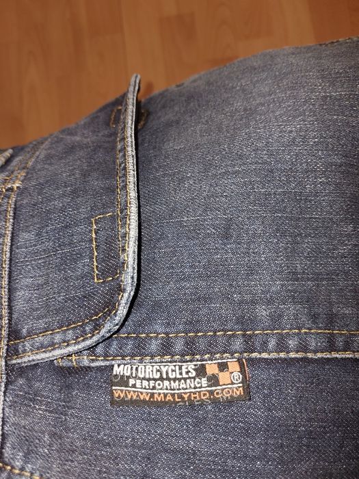 Spodnie motocyklowe męskie 4xl  L 32 jeansy solidne mocne Malyhd dzins