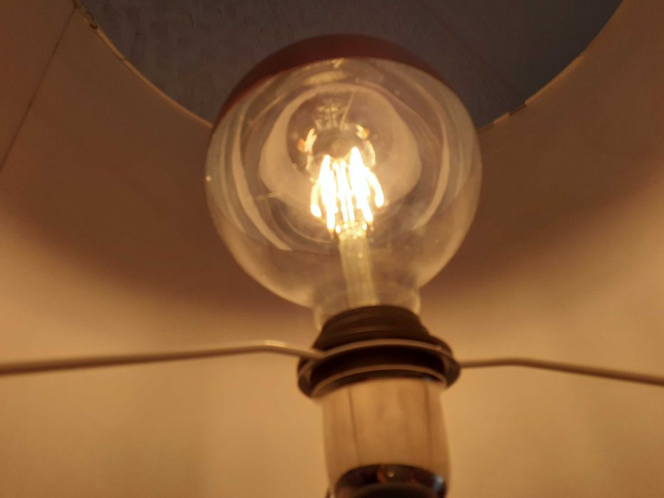 Duas Lâmpadas led globo espelhado cobre