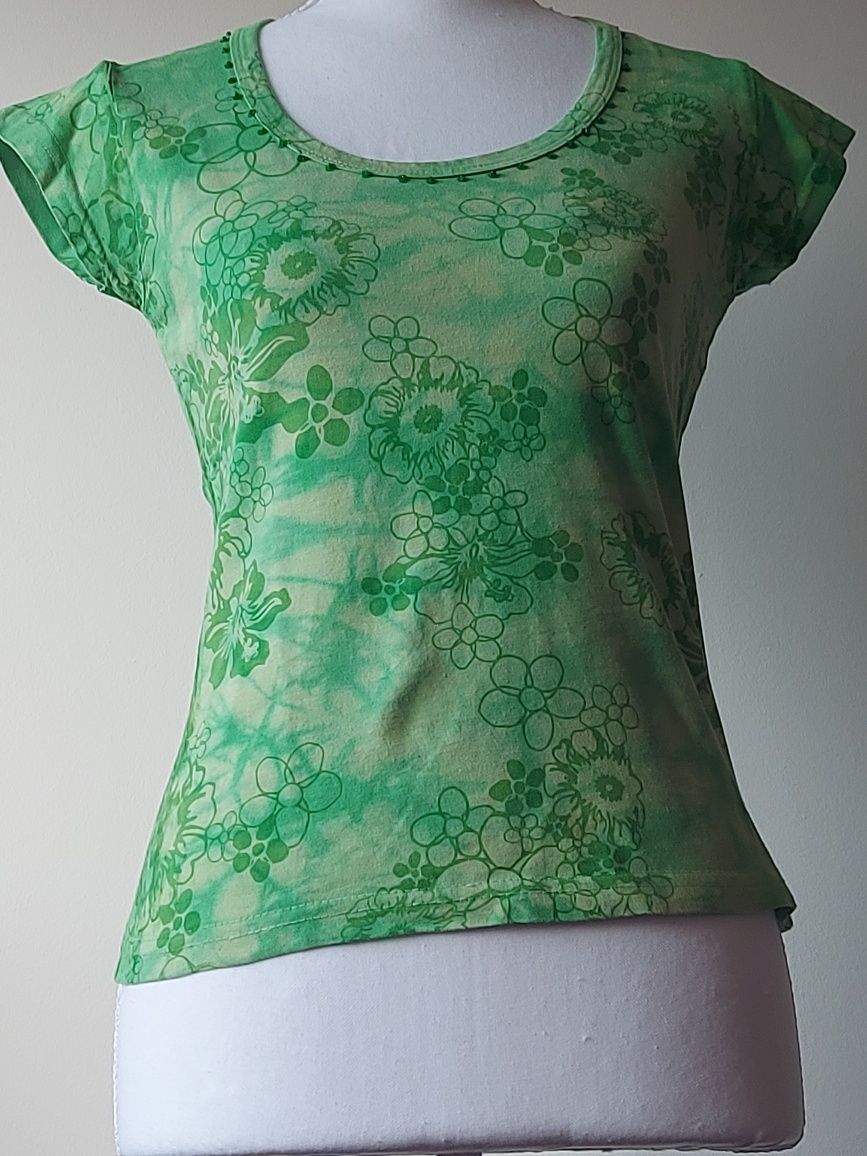 T-shirt Verde Esmeralda da Zara - Tam° M