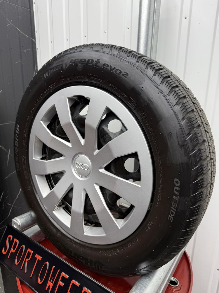 Felgi KOMPLET 15 cali 5x112 Audi VW SKODA seat Opony zimowe Stalowe