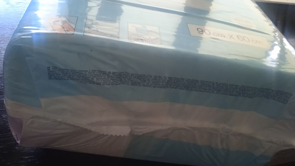 Podkłady na łóżko 90cm x60 cm. Seni