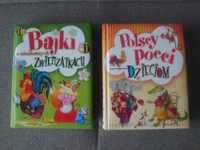 Książki "Polscy poeci dzieciom'" i "Bajki o niesfornych zwierzątkach"