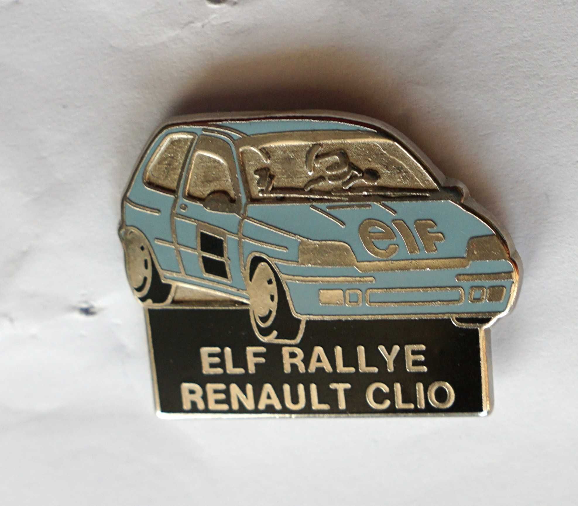komplet przypinek Renault Clio emalia