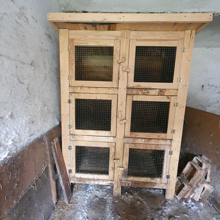 Klatka dla królików 6 stanowisk