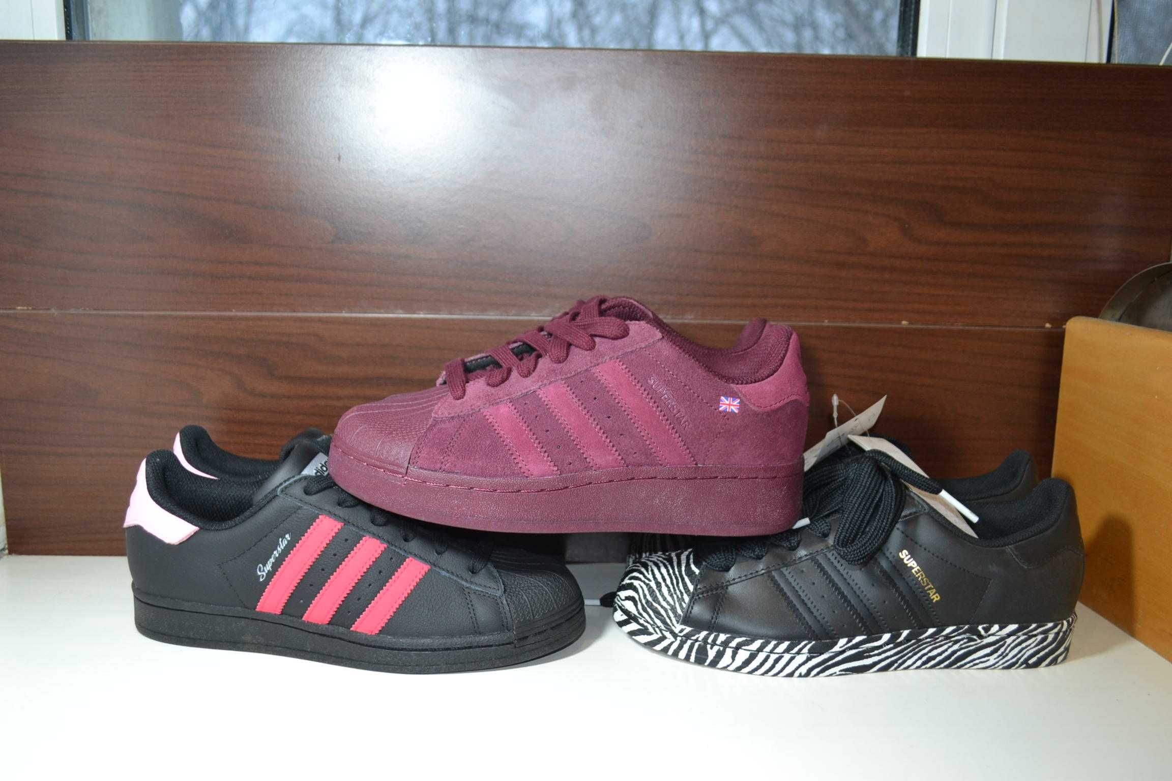 adidas superstar xlg bordo zebra 38.5р кроссовки оригинал кеды
