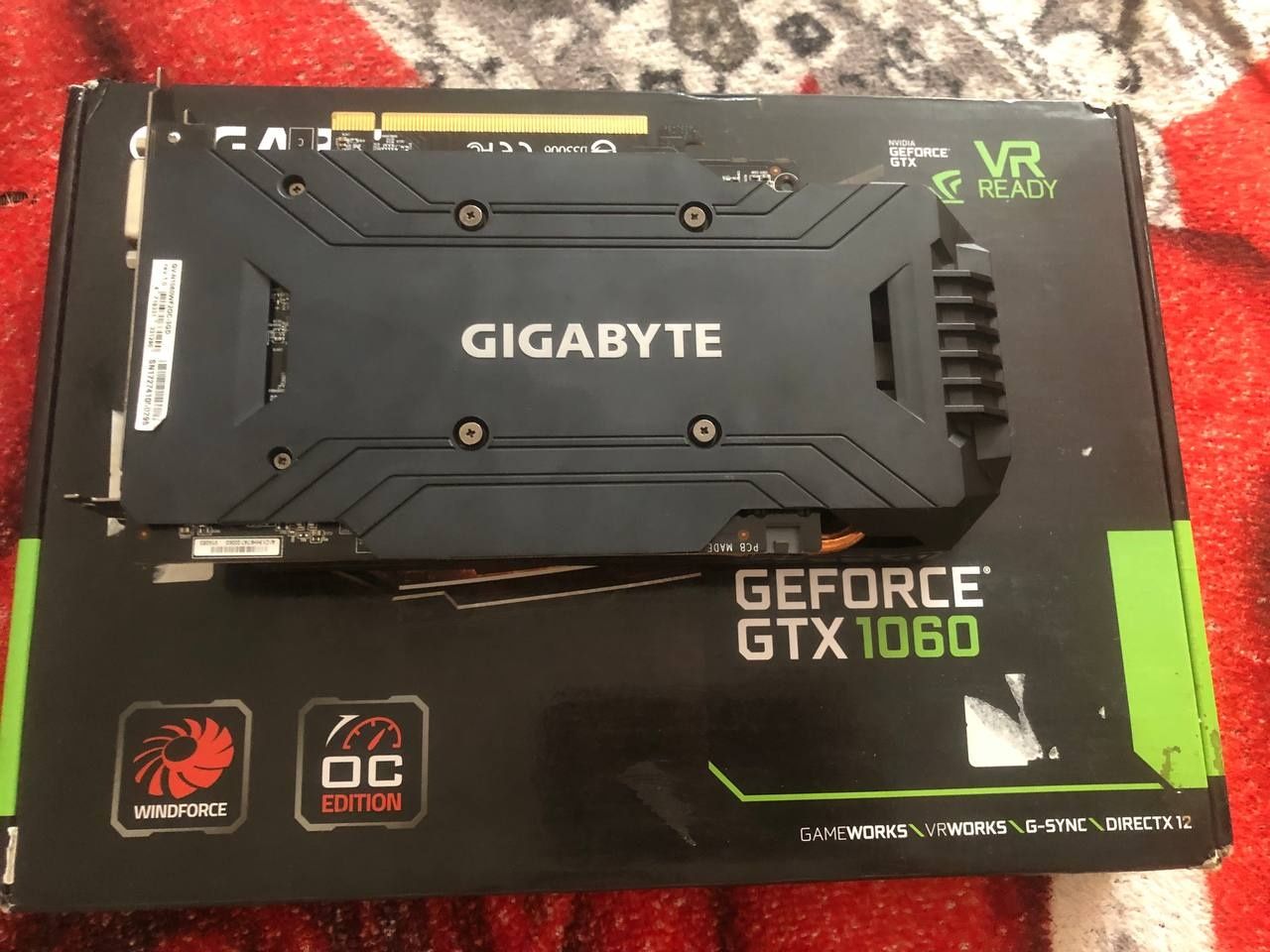 Відеокарта gtx 1060 3 gb gigabyte з коробкою