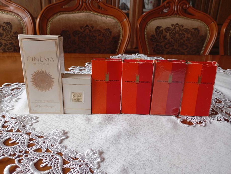 Вінтажні жіночі парфуми YSL Cinema. Gi-Gi червона москва часів совдепі