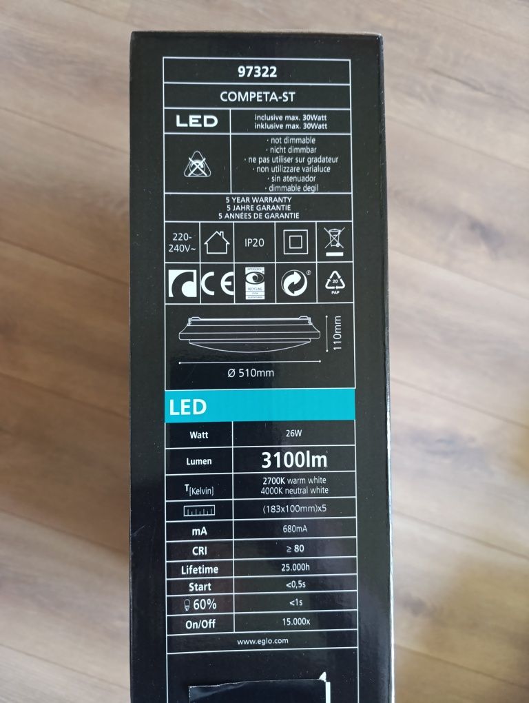 Lampa LED Eglo Nowa