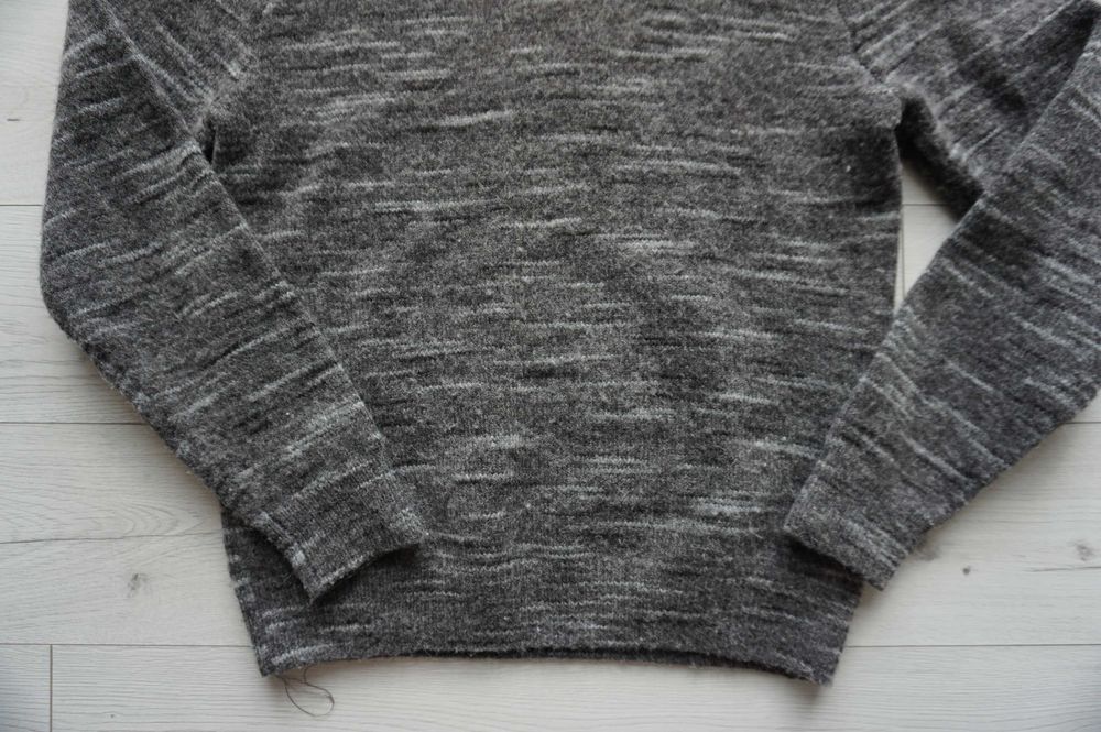 szary melanżowy sweter~ h&m r.38/40
