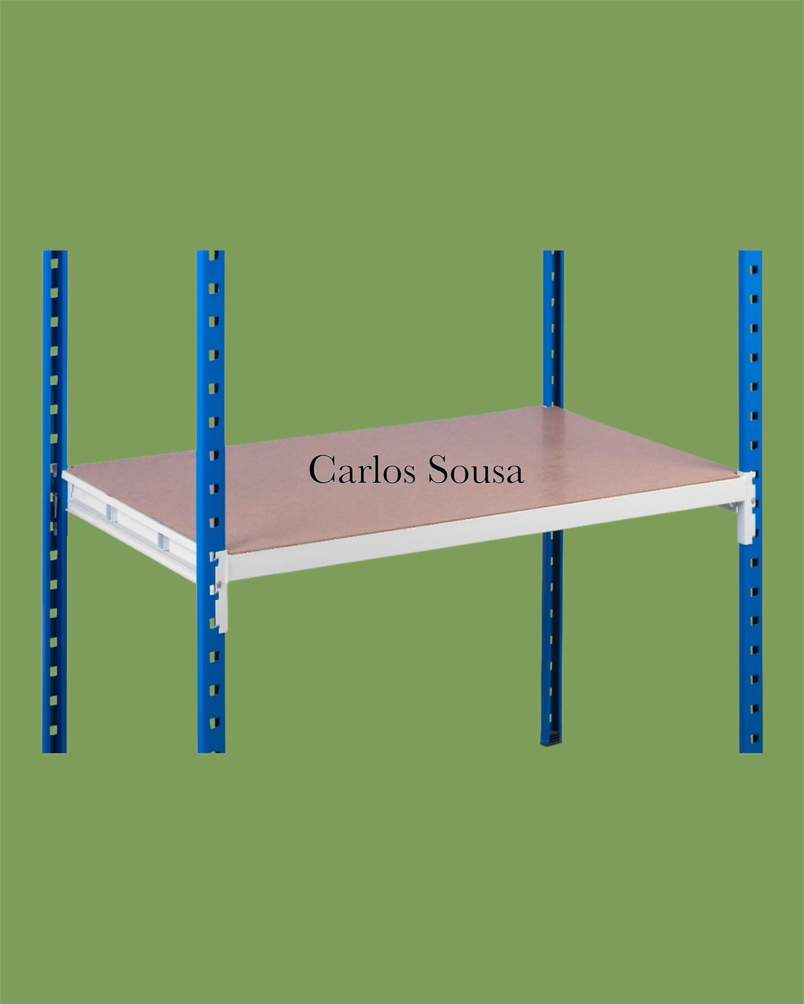 Estante 2000Ax100Cx34P 5 níveis prateleiras com 40 caixas 33x21x15