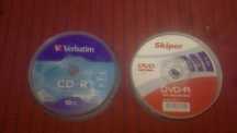 Диски dvd под запись (5 болванок)