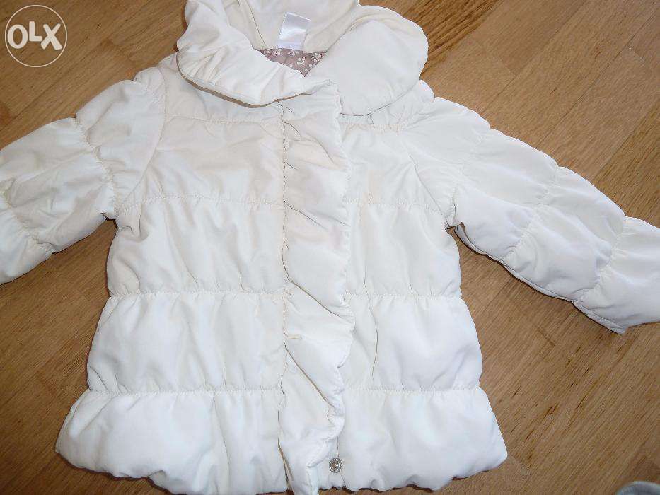 Casaco branco elegante da Zara baby - 12 a 18 meses