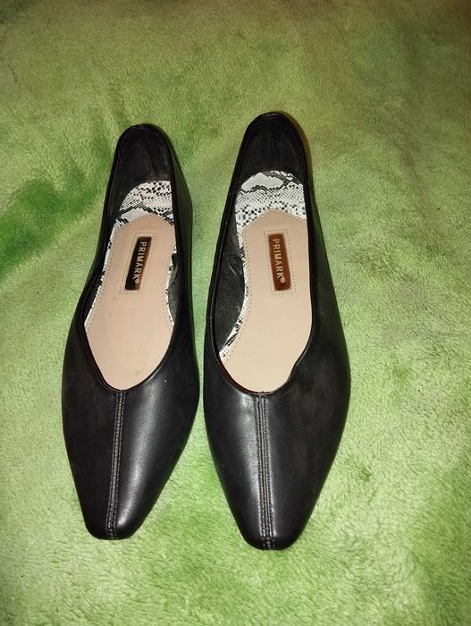 Czarne baleriny spiczaste Primark 38