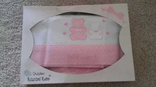 Jogo cama flanela para cama de bebe 60x120 NOVO