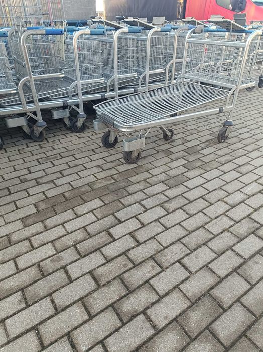 Wózki platformowe , magazynowe, sklepowe