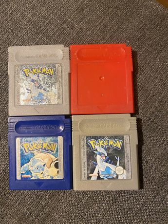 Pokemon blue, red e silver gameboy