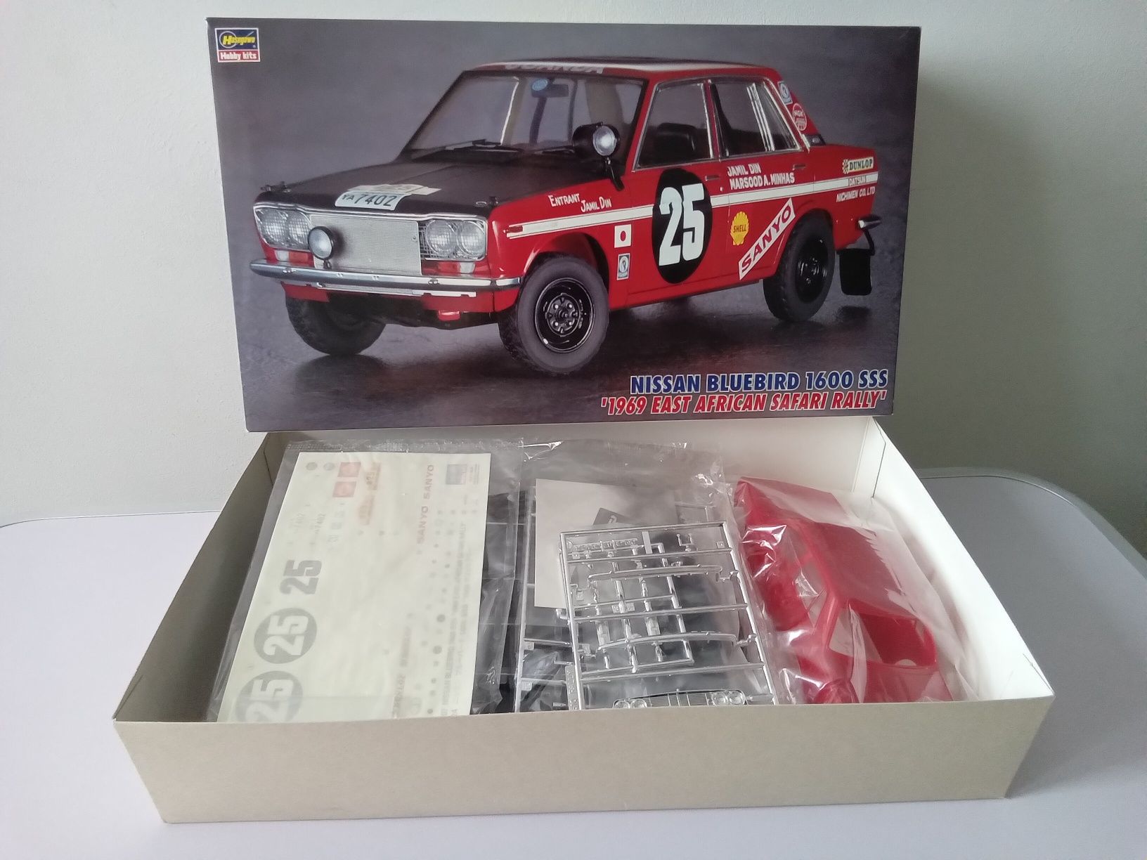 Hasegawa 1:24 Nissan Bluebird 1600 SSS Rajd Afryki Wschodniej 1969