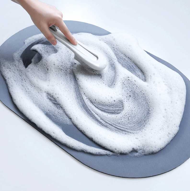 Mata łazienkowa szybkoschnąca dywanik łazienkowy super chłonny owal