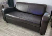 Sofa skórzana, kolor brązowy