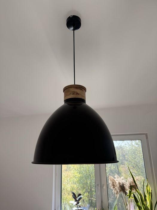 Lampa wew duza czarna