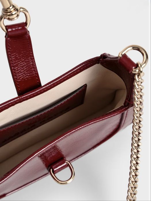 Червона | бордо сумка Jackie Notte від Gucci | 1:1