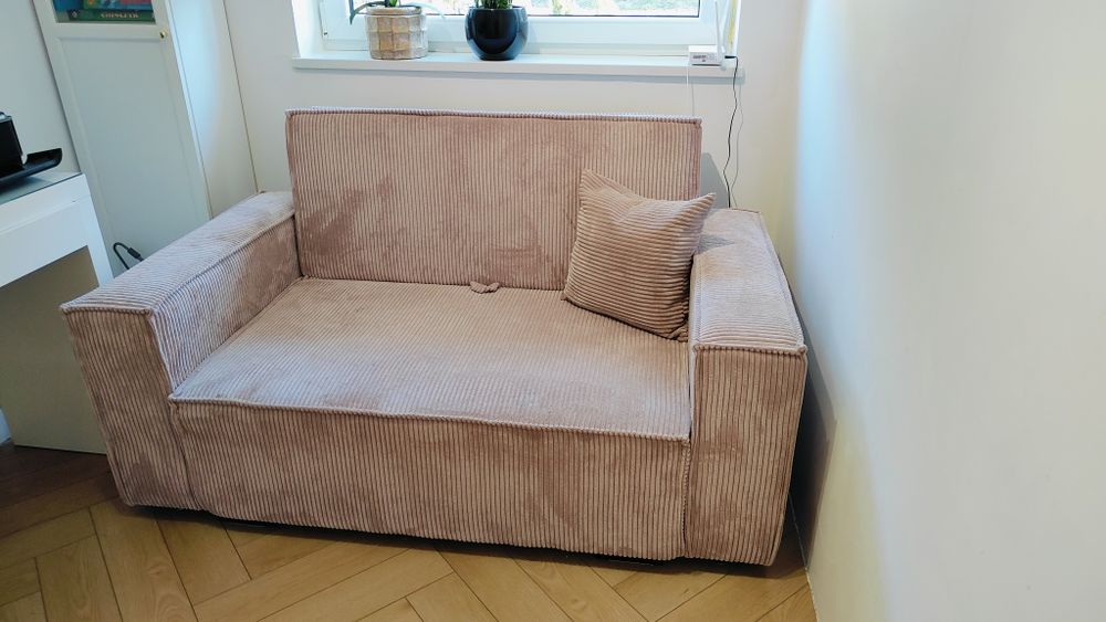 KANAPA sztruksowa VIVA STAR II funkcja spania