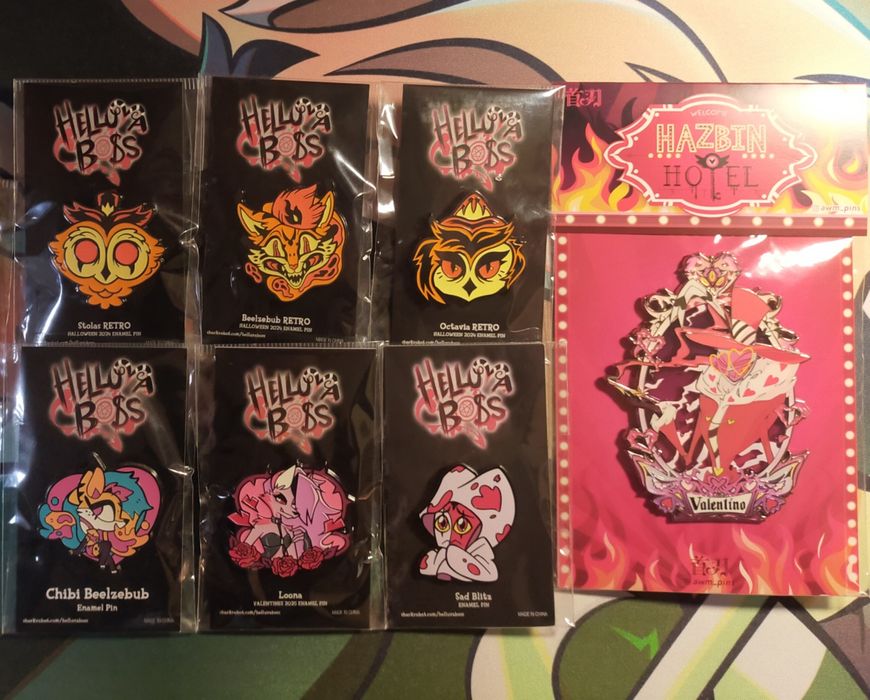 Hazbin hotel/Helluva boss pins