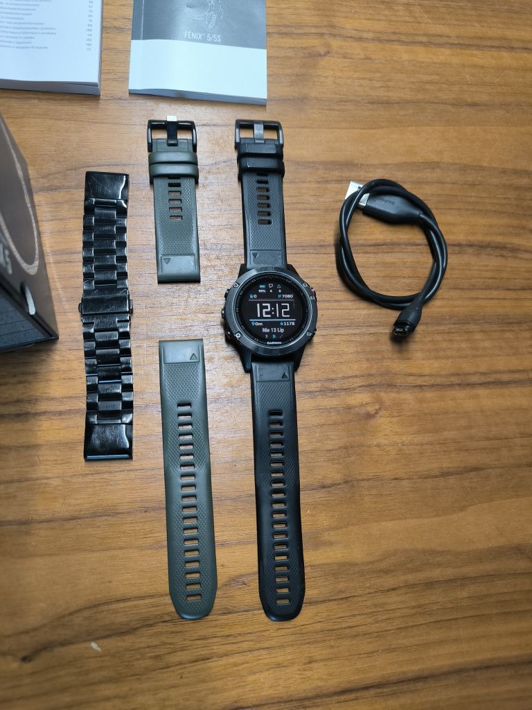 Garmin Fenix 5 + pasek + bransoleta